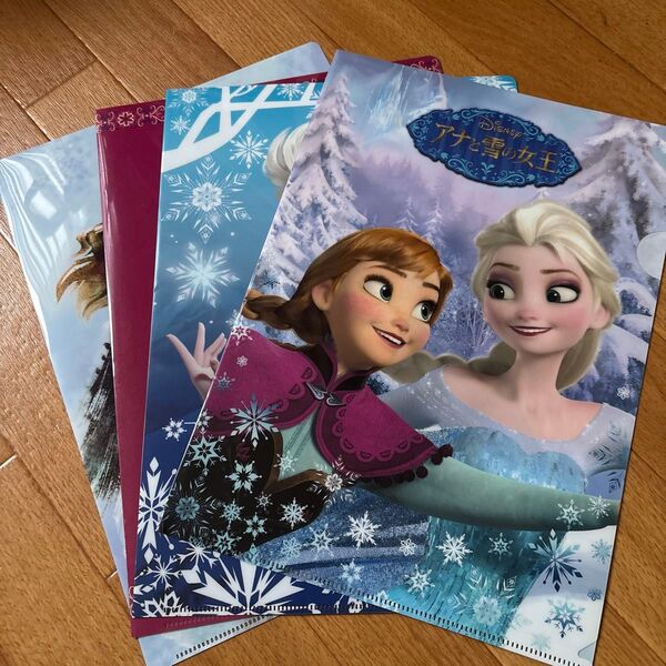 アナと雪の女王 クリアファイル 4枚セット ディズニーグッズ
