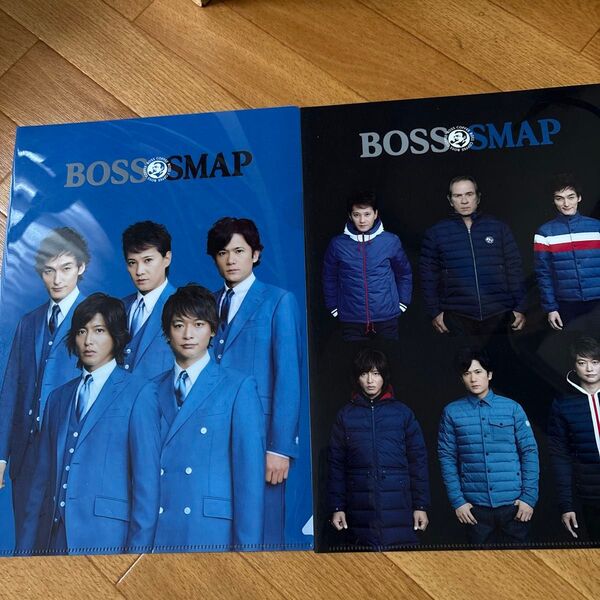 SMAP クリアファイル 2枚セット BOSS 非売品