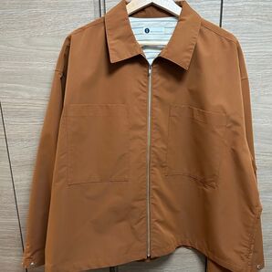 BEAUTY&YOUTH ジップアップシャツ ブラウン M size