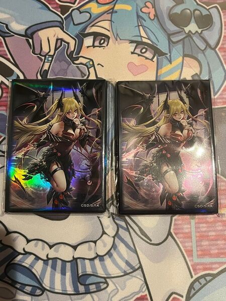 遊戯王 YCSJ 特製プロテクター 紅涙の魔ラクリモーサ 40枚 デモンスミス スリーブ