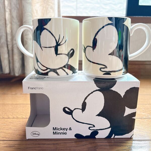 Francfranc ミッキー&ミニー マグカップ 2個セット