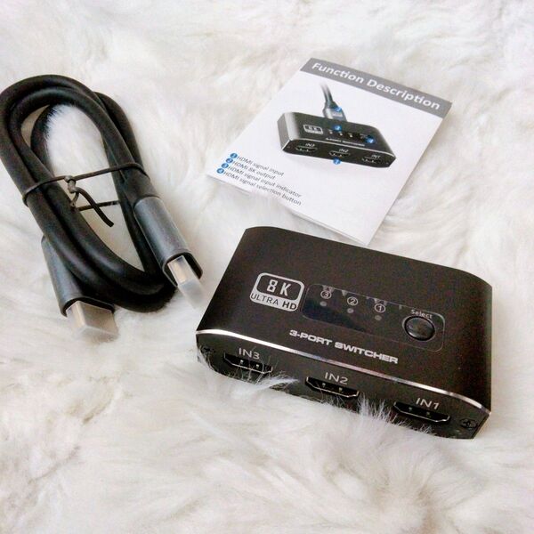 ★人気商品★ 【8K@60Hz】avedio links HDMI切替器/分配器 4K 120Hz 3入力1出力 HDMI