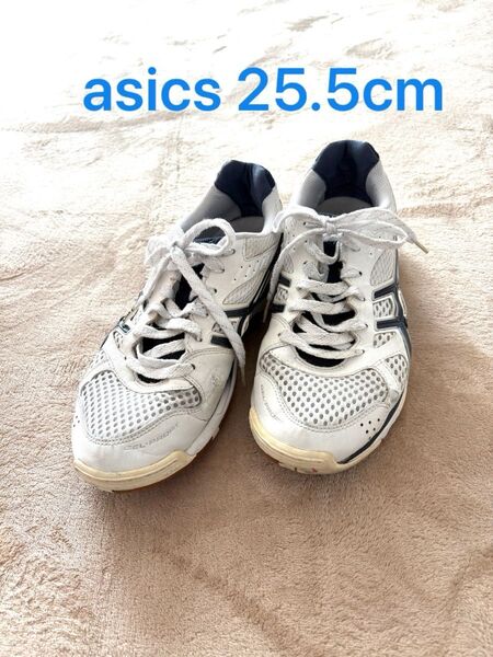 asics ゲルライト バレーボールシューズ 25.5cm ホワイト/ネイビー