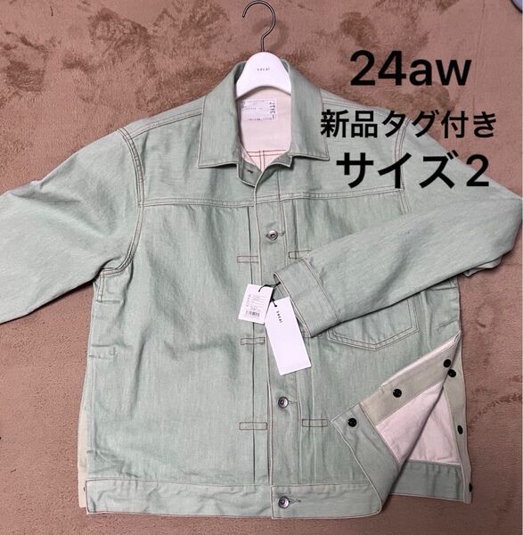 24aw【新品タグ付き】sacai Denim Print Jacket