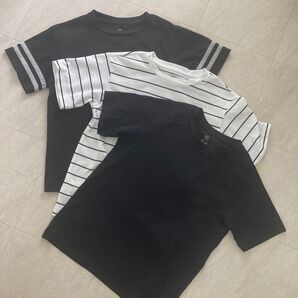 UNIQL O ドライEXクルーネックTシャツ 130センチ 3枚セット