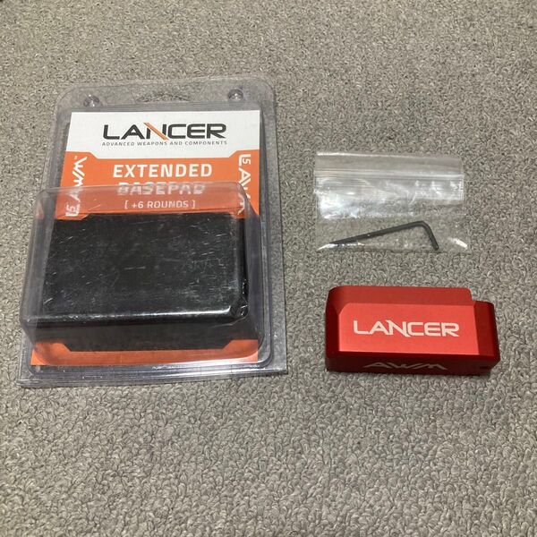 LANCER SYSTEMS エクステンド ベースパッド レッド 実物