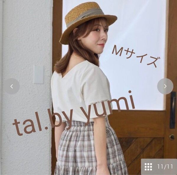 新作!【新品】tal by yumi 2WAYトップス USA 半袖 Tシャツ 接触冷感 ヘビロテ 濃白 CLOSSHI しまむら