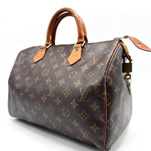 【極美品】louis vuitton ルイヴィトン モノグラム スピーディ30 ミニボストンバッグ ハンドバッグ 南京錠 鍵付き
