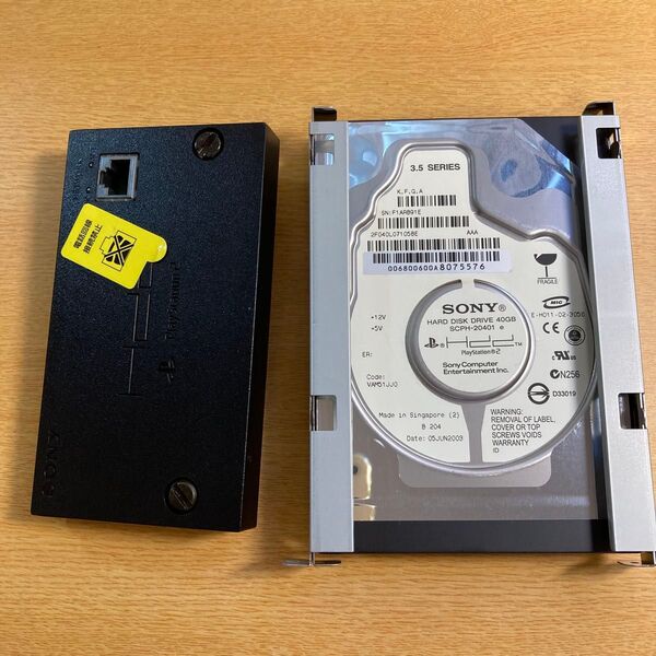 ジャンク PS2 ネットワークアダプター HDD ハードディスクドライブ BBユニット