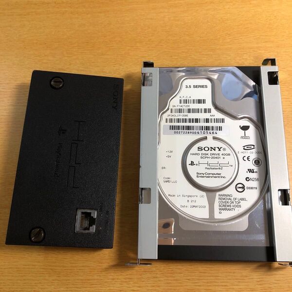 ジャンク PS2 ネットワークアダプター ハードディスクドライブ HDD BBユニット