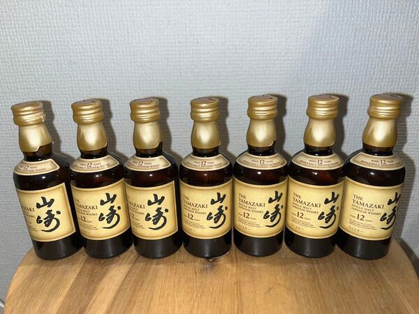 【新品未開封】サントリー 山崎12年 YAMAZAKI ミニボトル 7本セット シングルモルトウィスキー 50ml