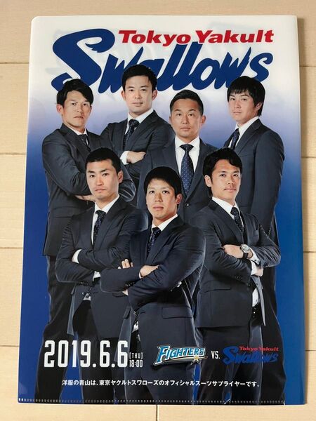 2019年セパ交流戦 クリアファイル 東京ヤクルトスワローズ 日本ハムファイターズ 日ハム Yakult Swallows