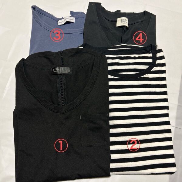 まとめ売り アベイル しまむら 半袖Tシャツ M-L 4枚セット