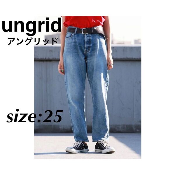 ungrid アングリッド ヴィンテージセルヴィッチボーイズデニム ブルー