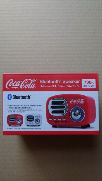 新品 コカ・コーラ ワイヤレスBluetoothスピーカー 音量調節機能&SDカードスロットあり レッド系 送料無料