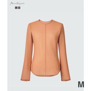 【美品】UNIQLO mame コラボ シアー トップス ブラウン M