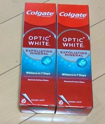 Colgate コルゲート オプティックホワイト 最新版2本セット 歯磨き粉 ハミガキコ OPTIC WHITE ホワイトニング