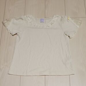 axes femme kids シャツ ベージュ レース 130cm