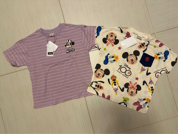 しまむら リトシー ミニーマウス Tシャツ2枚セット