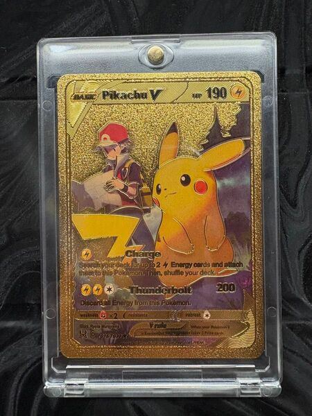 【海外限定】ゴールドメタル ピカチュウ ポケモンカード