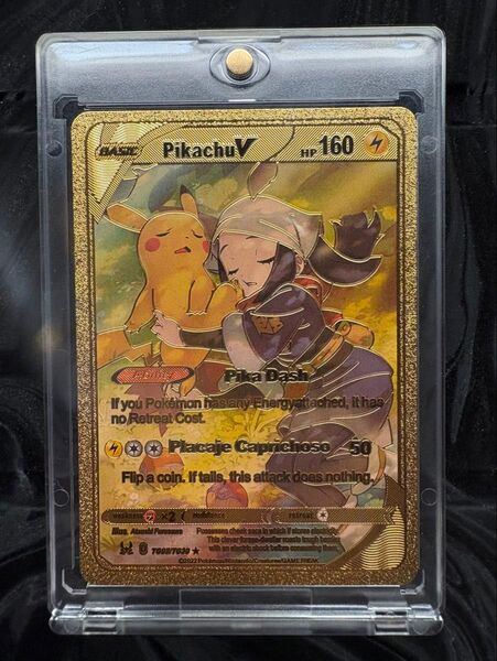 【海外限定】ゴールドメタル ピカチュウ ポケモンカード