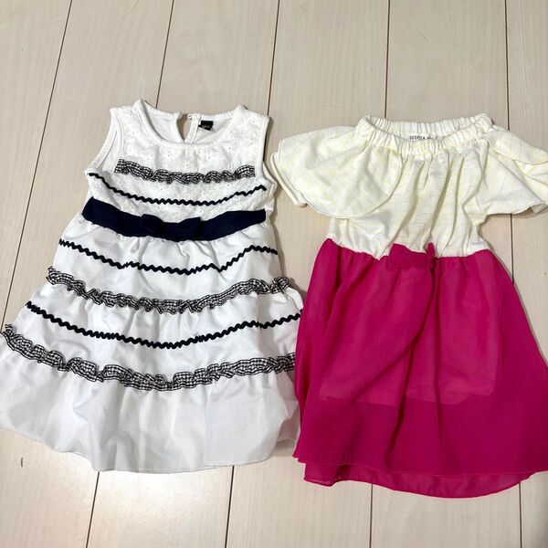 女の子 ワンピース 2着セット 90 80