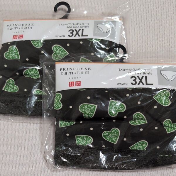ユニクロPRINCESSE tam.tam ショーツ 3XL 2枚セットDarkGreen