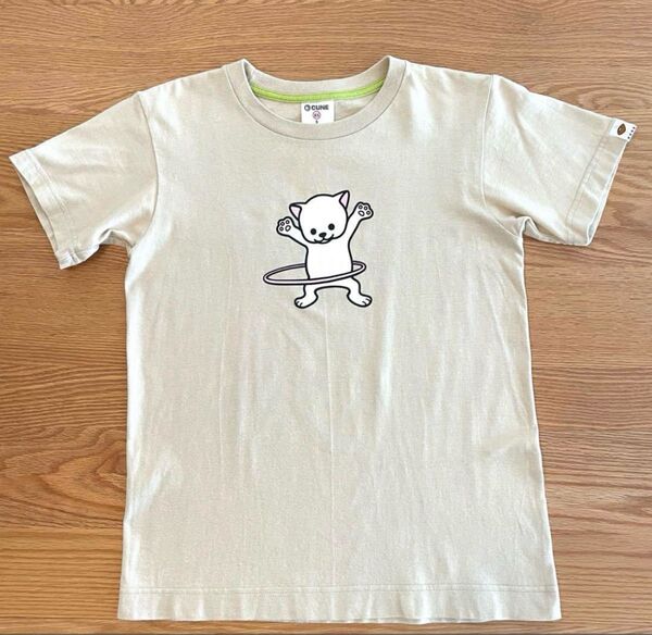 CUNE Tシャツ フラフープ ネコ XS (SS)