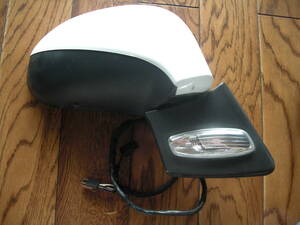  Peugeot 207*[ beautiful goods ] right door mirror *A75F01* white * white * operation verification settled 