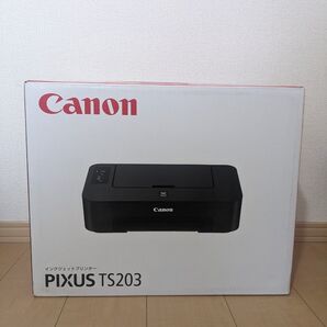 送料込即決CanonA4プリンターTS203インク無し新品保証2026年4月28日まで付き