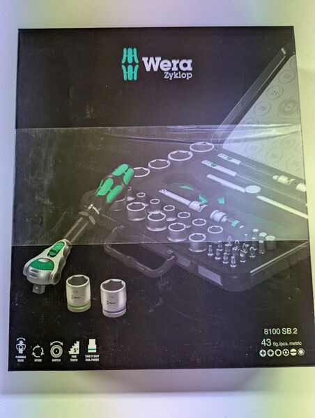 Wera ヴェラ 3/8(9.5sq) サイクロップラチェットセット