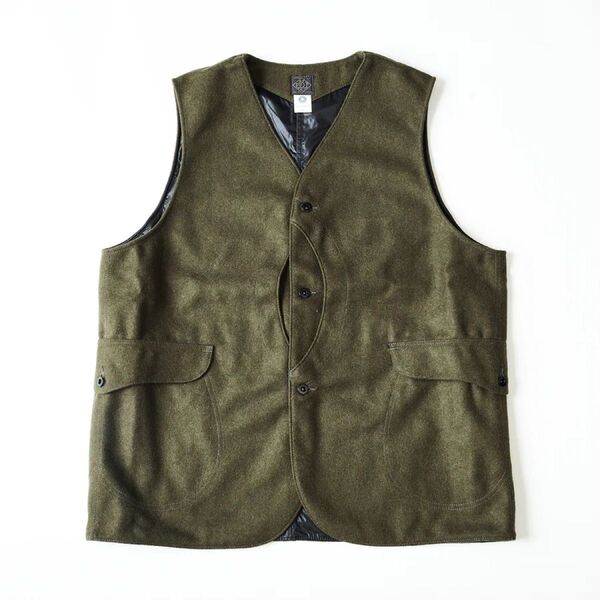 Post O’alls #1512-WM3 Royal Traveler(L)wool melton oliveロイヤルトラベラー