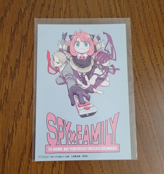 美品 スパイファミリー コミックス 漫画 特典ペーパー イラストカード おまけ