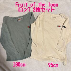 FRUIT OF THE LOOM ロンT 2枚セット 100cm 95cm