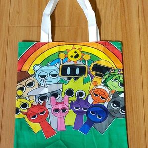 新品 Sprunki スプランキー トートバッグ グッズ スカイ オレン バッグ キャンバス