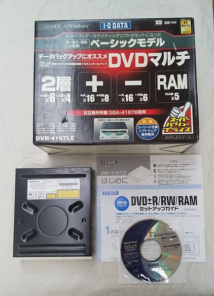 I-O DATA ATAPI対応 内蔵型 DVDスーパーマルチドライブ DVR-4167LE