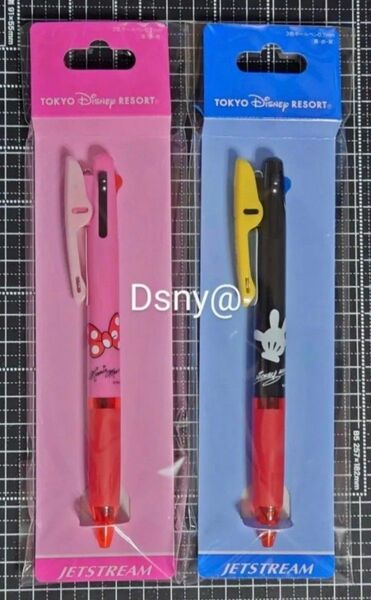 ディズニーリゾート限定 ジェットストリームボールペン ミッキーマウス ミニーマウス 2本セット ラスト出品