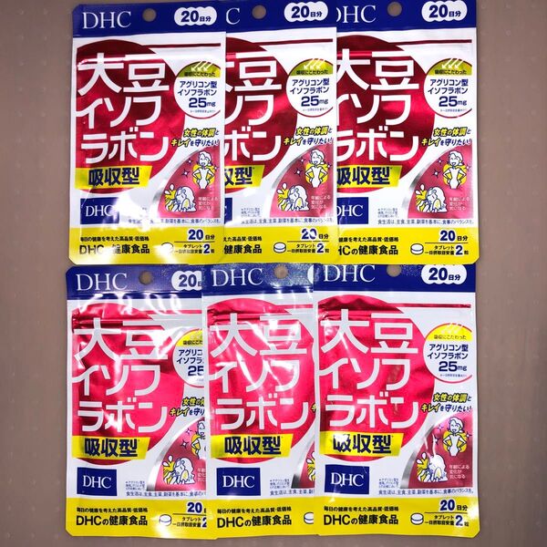 DHC 大豆イソフラボン 吸収型 20日分(40粒)×6袋