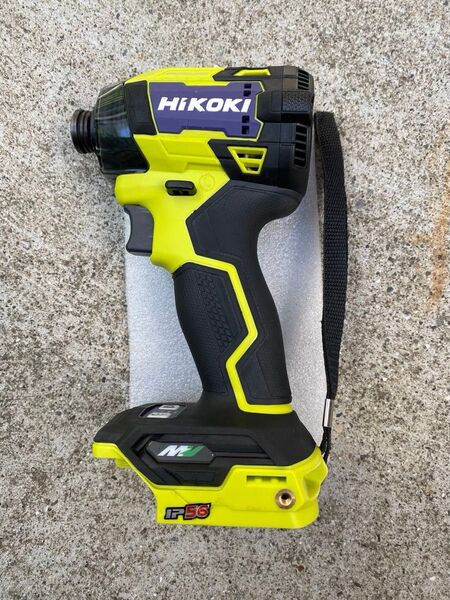 HiKOKI インパクトドライバー 送料無料。WH36DDイエロー&ブラック、中古品、本体のみ。