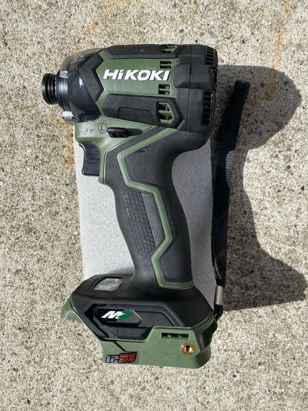 HiKOKI インパクトドライバー 送料無料 WH36DC オリーブ、中古品、本体のみ。