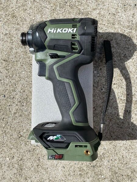HiKOKI インパクトドライバー 送料無料 WH36DC オリーブ、中古品、本体のみ。