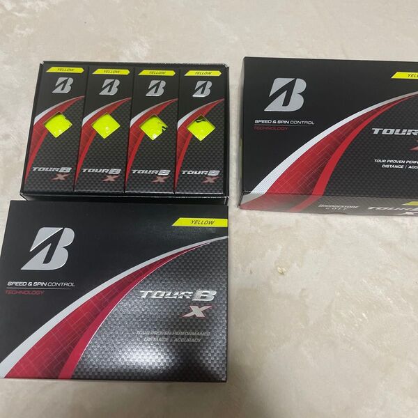 【2ダースセット】ブリヂストン TOUR B X ツアーB X 2024年モデル ゴルフボール コーポレート イエロー