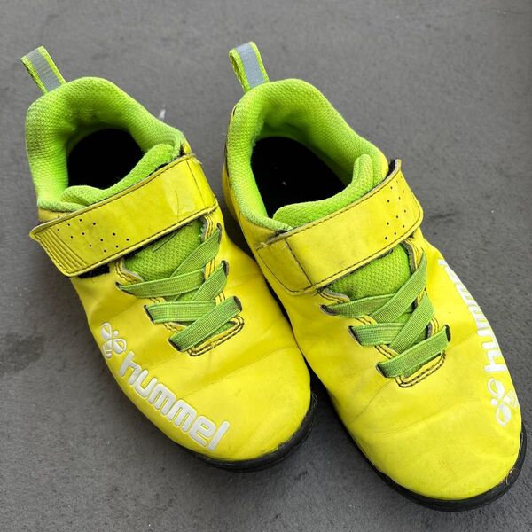 hummel トレーニングシューズ トレシュー 20.0 サッカー 使用感有 ジュニア 除菌済 簡易拭き取り済