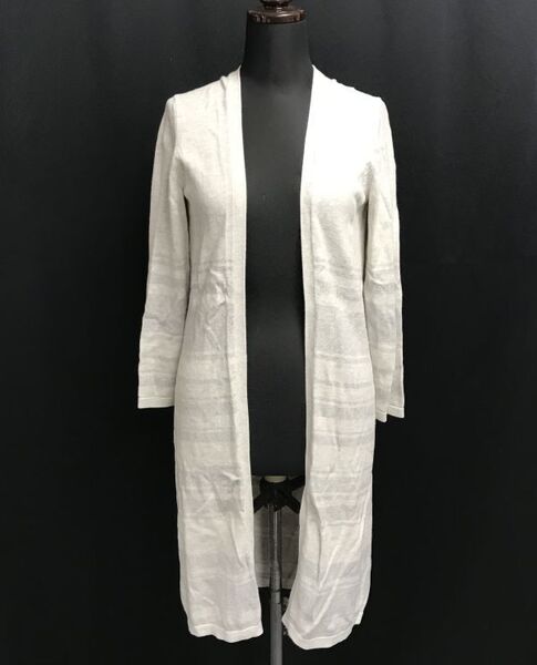 セオリー/theory★コットン100%/長袖/ラップカーディガン【レディースS/グレー/gray】cardigan◆BH686