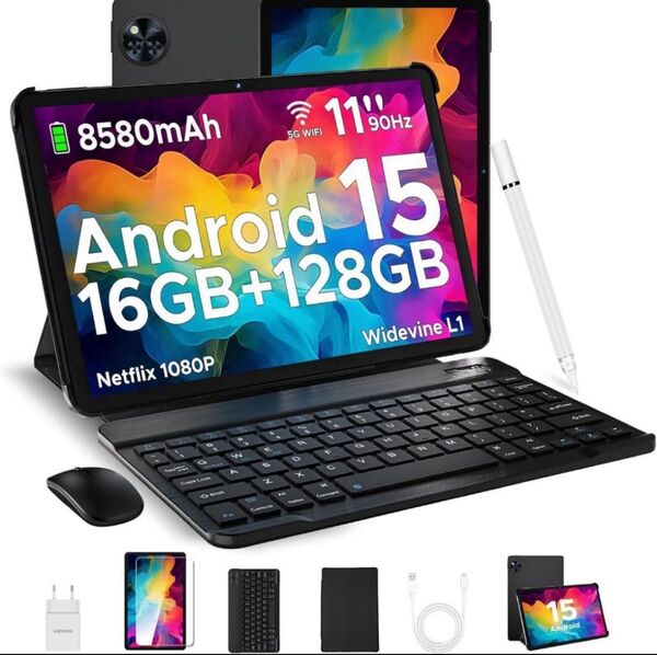 Android15 タブレット 11インチ 16GB+128GB+2TB拡張