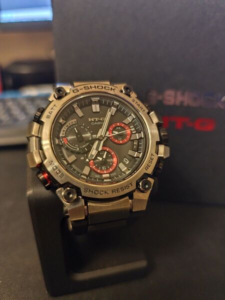 休日価格 カシオcasio g-shock MTG-B3000-1AJF mt-g タフソーラー モバイルリンク