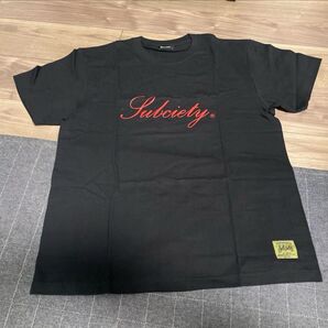 新品未使用 subciety サブサエティ Tシャツ ロゴT ストリート 半袖Tシャツ ロゴ 黒 半袖 Tシャツ ロック パンク