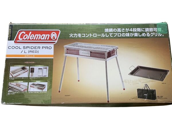 コールマン(Coleman) BBQグリル クールスパイダー プロ/L レッド【美品】