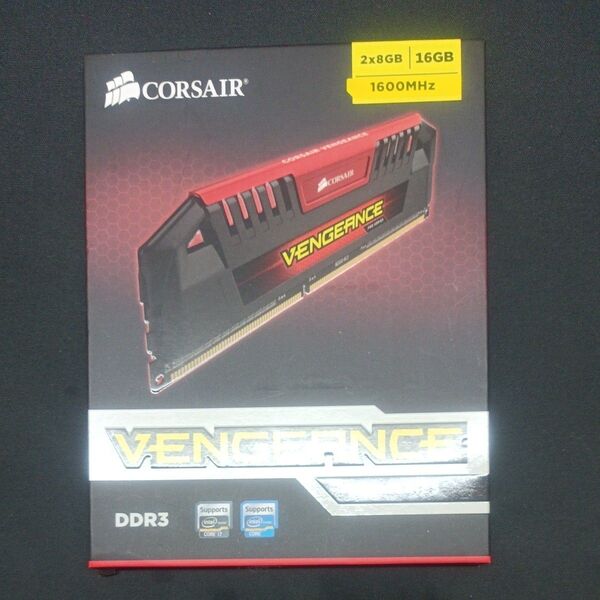 未開封品 CORSAIR VENGEANCE メモリddr3 2×8gb 16gb 1600mhz