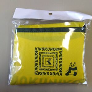 「新品未開封品」紀ノ国屋 パンダコンパクトバッグ イエロー 上野限定 エコバッグ